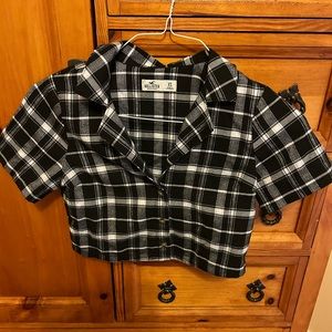 Hollister XS Flannel Crop